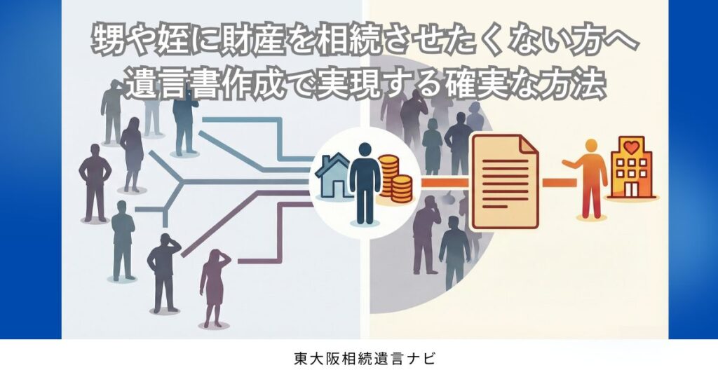 甥や姪に財産を相続させたくない方へ：遺言書作成で実現する確実な方法アイキャッチ