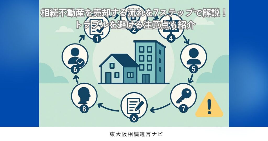 相続不動産を売却する流れを7ステップで解説！トラブルを避ける注意点も紹介
